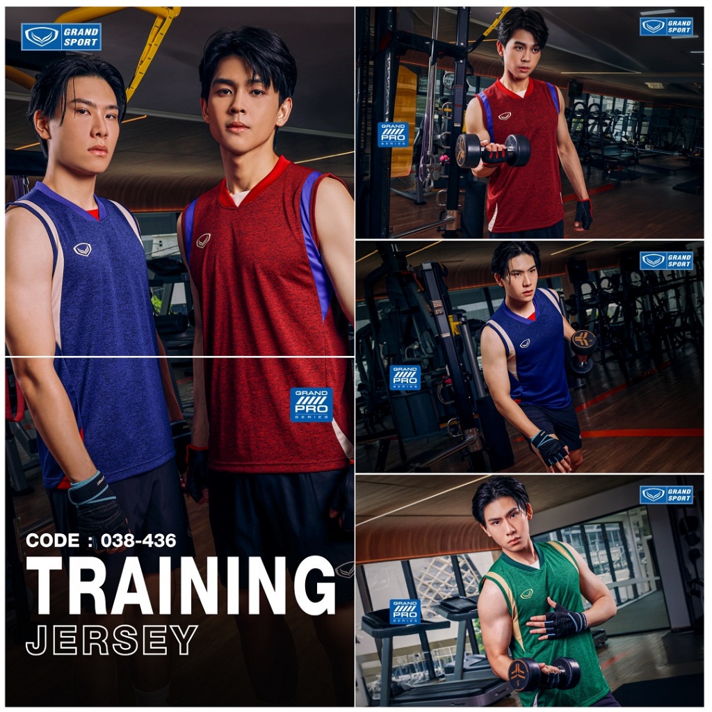 GRAND SPORT เสื้อกีฬา GRAND PRO แขนกุด รหัส : 038436