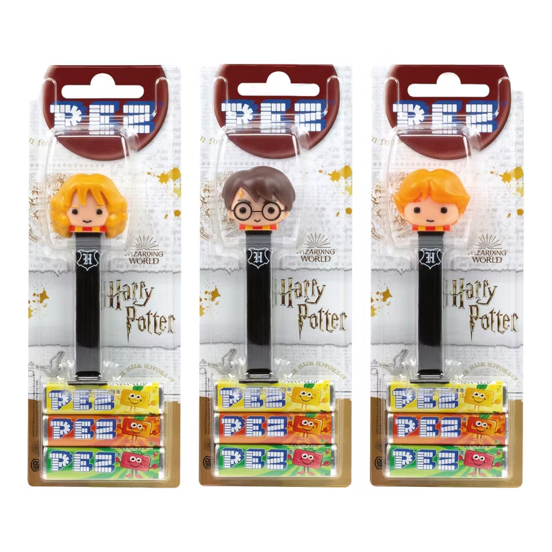 PEZ (เพซ) ลูกอม รสผลไม้  ลาย HARRY POTTER