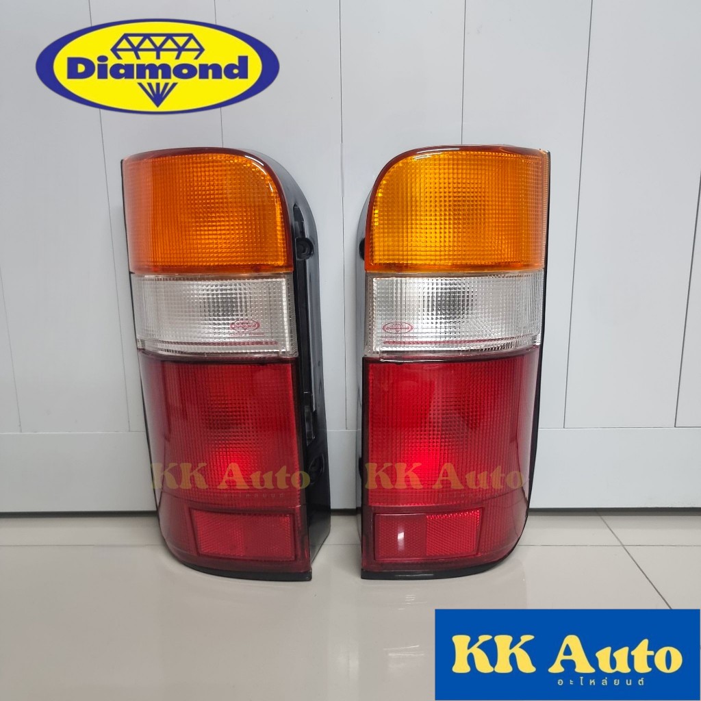 เสื้อไฟท้าย ไฮเอจ TOYOTA HIACE รถตู้หัวจรวด ปี1992 -2004 ตราเพชร