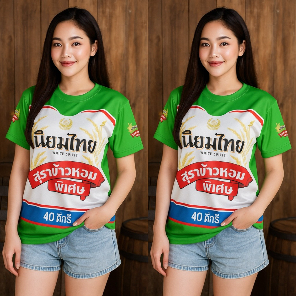 ✨เสื้อกีฬา นิยมไทย ✨ แขนสั้น/แขนยาว ผ้าไมโครสปอร์ต ใส่ได้ทั้งผู้หญิงและผู้ชาย