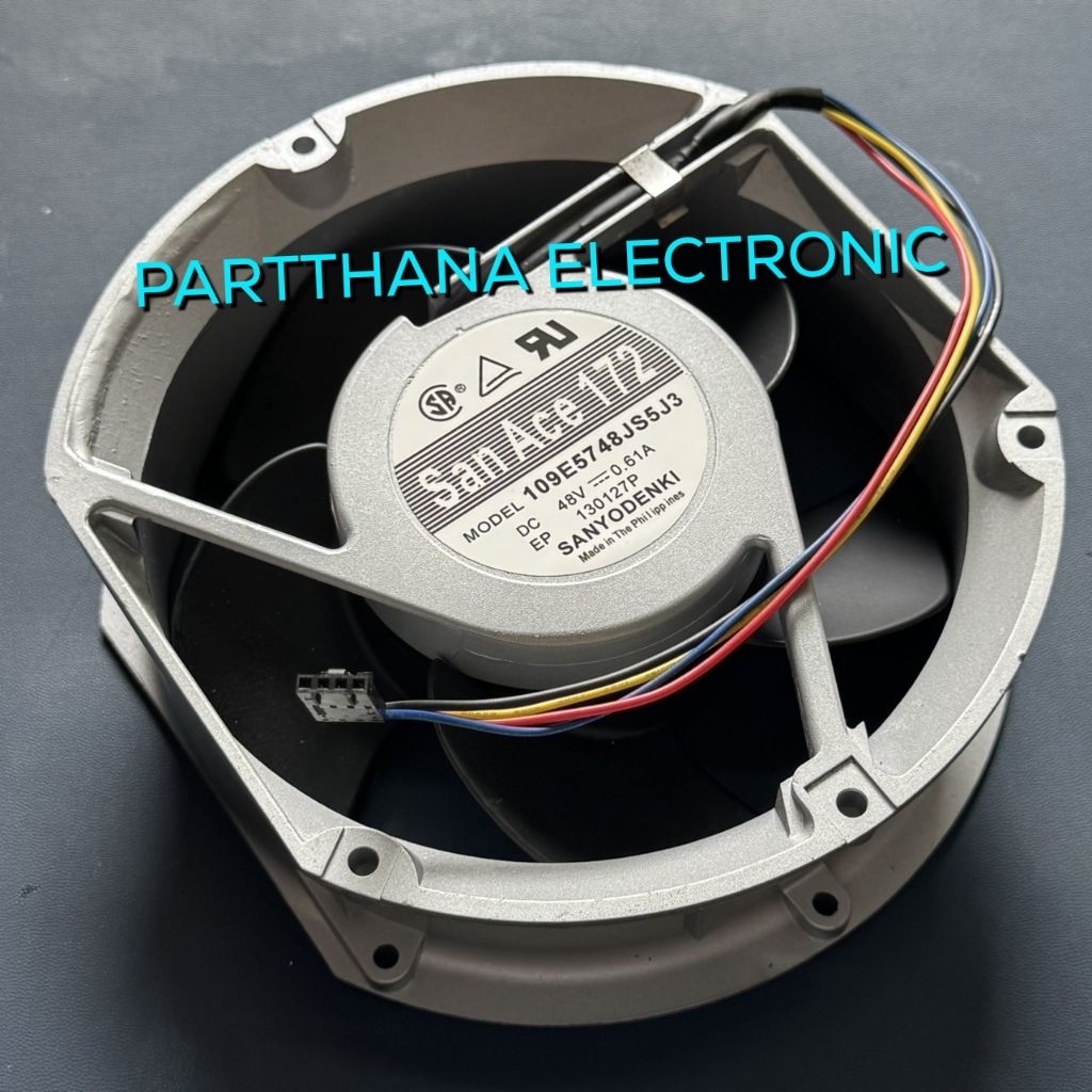 109E5748JS5J3 พัดลม 6นิ้ว หัวตัด 48V 0.61A 172x150x51MM 4สาย ธรรมดา สินค้าพร้อมส่งในไทย🚛🇹🇭