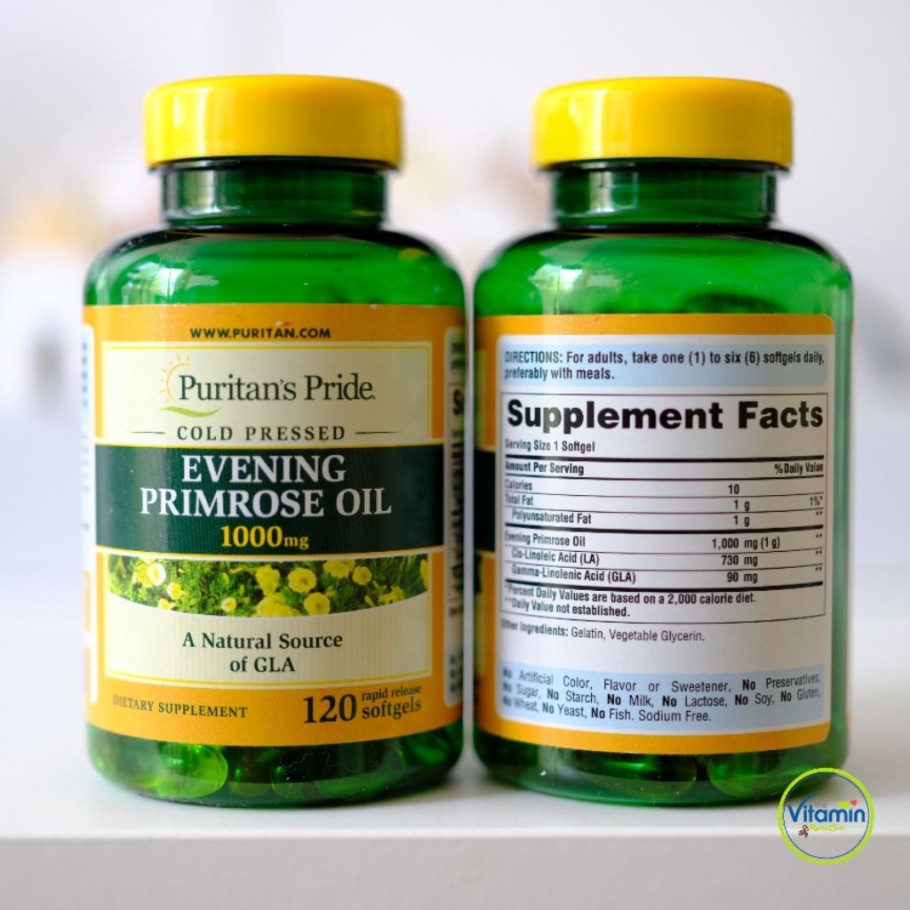 Evening Primrose Oil 1000mg จากอเมริกา120เม็ดซอฟเจล พริมโรสออย