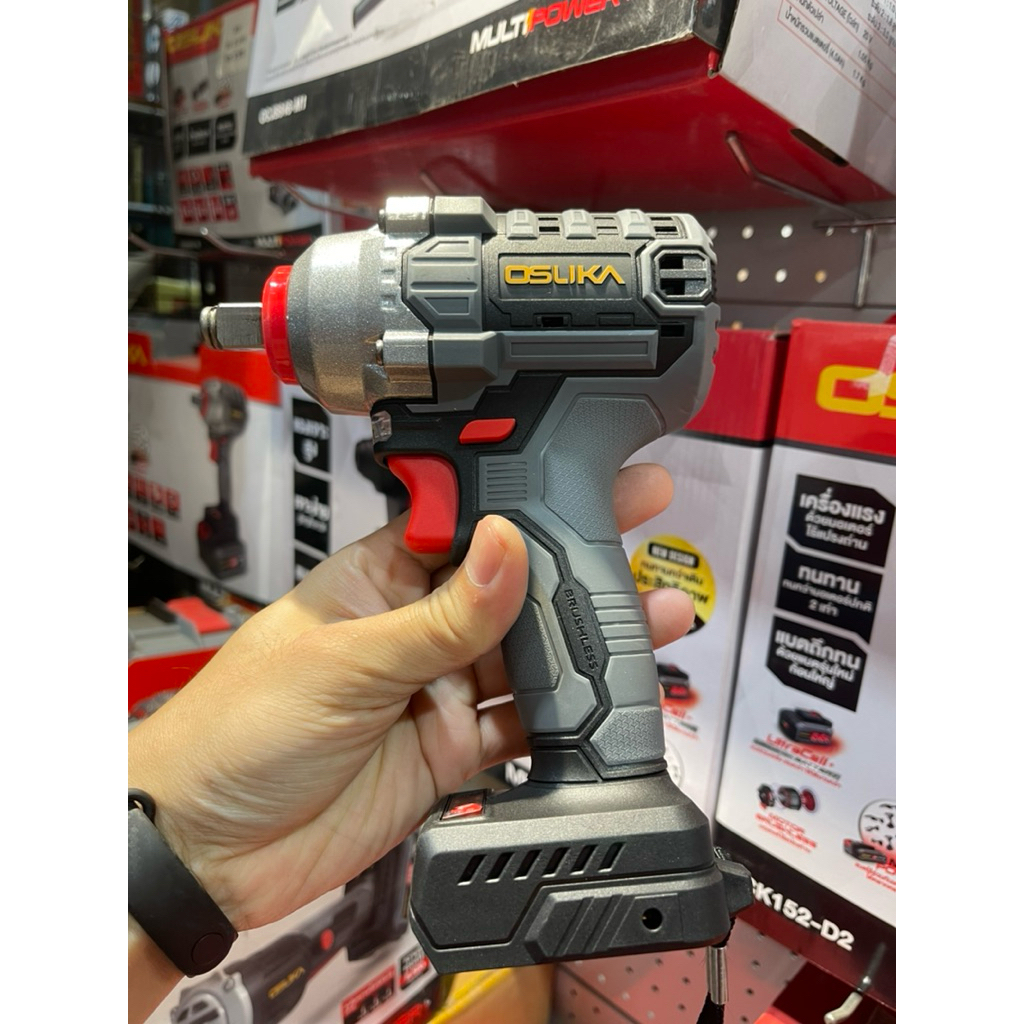 OSUKA บล็อกแบตไร้สาย 20V (ตัวเปล่า) บล็อกแบตเตอรี่ไร้สาย ไร้แปรงถ่าน Lite สีเทา รุ่น OSID-LT520 ไม่ม