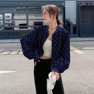 เสื้อแจ็คเก็ตแขนยาวมีซิปผ้าดีใส่สบาย ลายwd มาใหม่ลาสุด ใส่คลุมกันร้อนกันแดด กันหนาวผู้หญิง ลายสก๊อต
