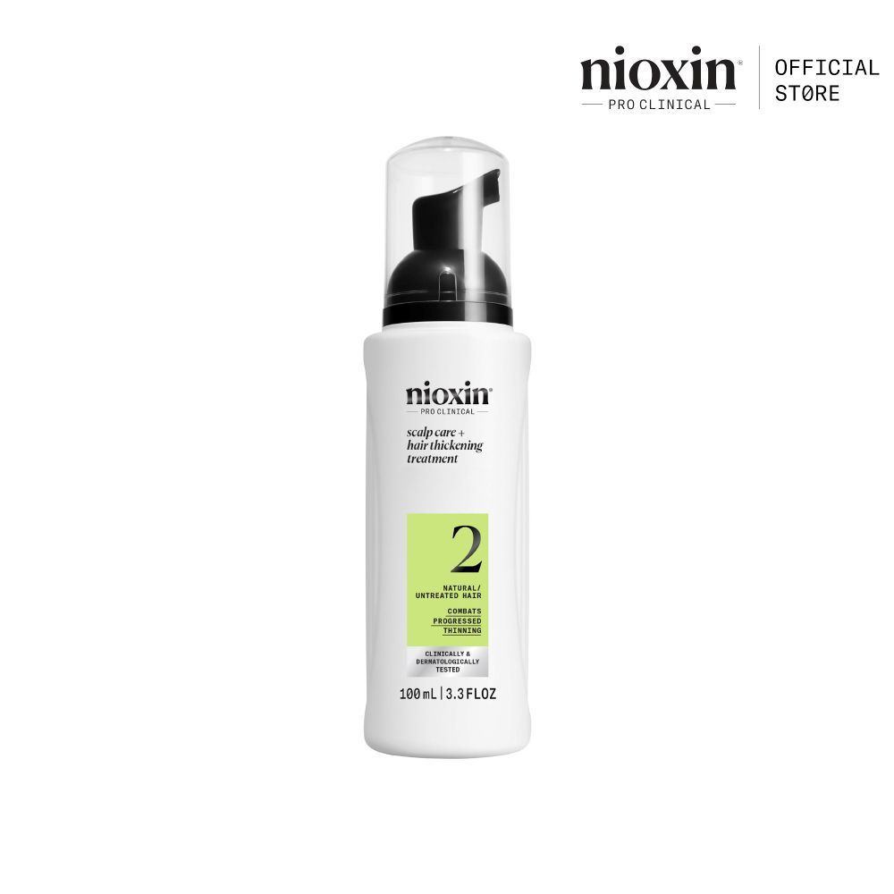 NIOXIN System 2 Treatment เซรั่มบำรุงหนังศีรษะ สำหรับผมบางมาก ผมธรรมชาติ 100ml (ไนอ๊อกซิน บำรุงลึกถึงราก เพิ่มความหนา)