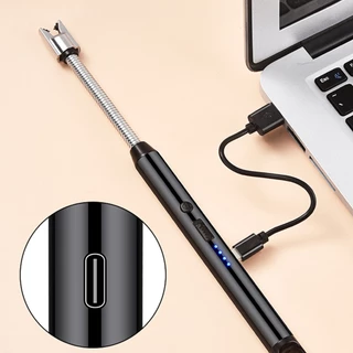 ไฟแช็ค ที่จุดไฟ เตาพกพา หัวฟูแฟชั่น แบบไฟฟ้า ชาร์จ USB