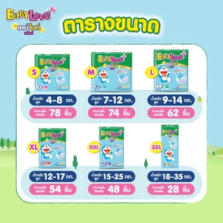 [โฉมใหม่ ขายยกลัง] BabyLove DayNight Pants กางเกงผ้าอ้อมเด็ก เบบี้เลิฟ เดย์ไนท์ แพ้นส์ ขนาดเมก้า