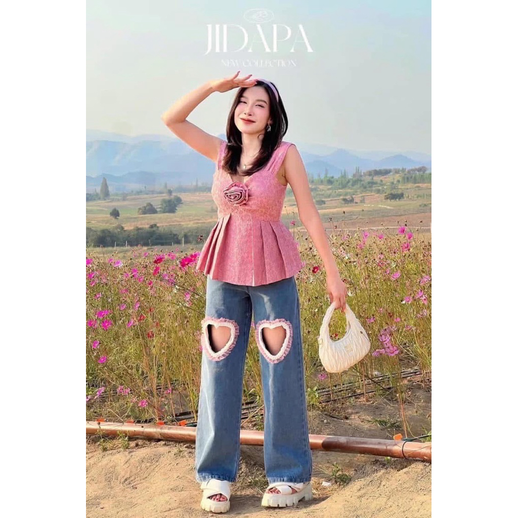 Jidapa Style ชุดเซ็ท 2 ชิ้น ไซส์ 2XL