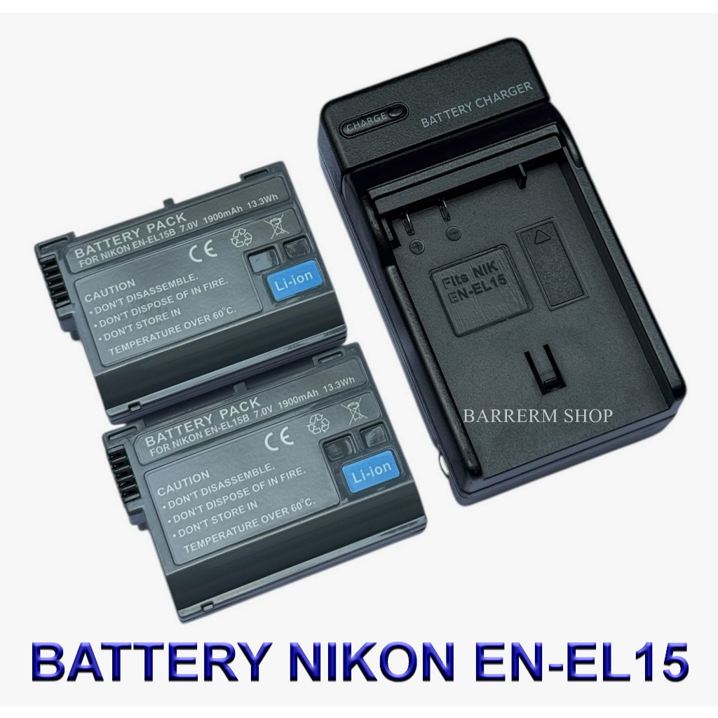 ENEL15 \ EN-EL15 \ EN-EL15B Battery and Charger For Nikon D500,D600,D750,D800,D810,D850,D7500,Nikon 