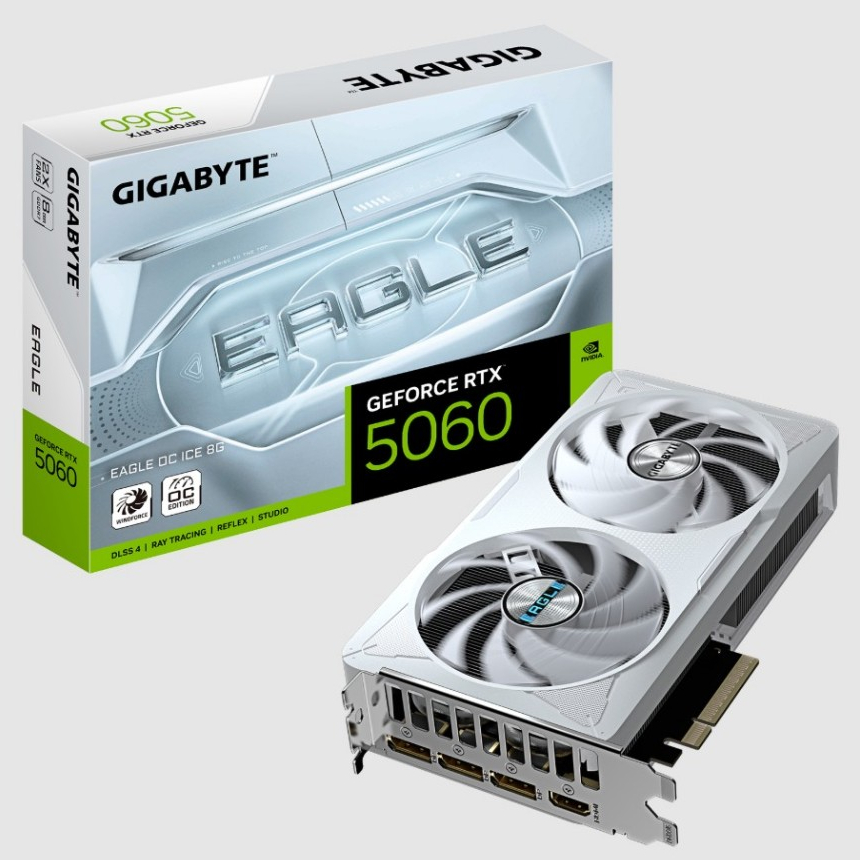 GIGABYTE RTX5060 EAGLE ICE OC 8GB GDDR7