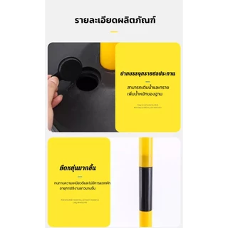 เสาจราจร กรวยจราจร เสากั้นเขต เสาล้มลุก 85 ซม. 4 ต้น แถมโซ่พลาสติก 6มม. 2 เมตร และห่วงสำหรับคล้องโซ่ 4อัน