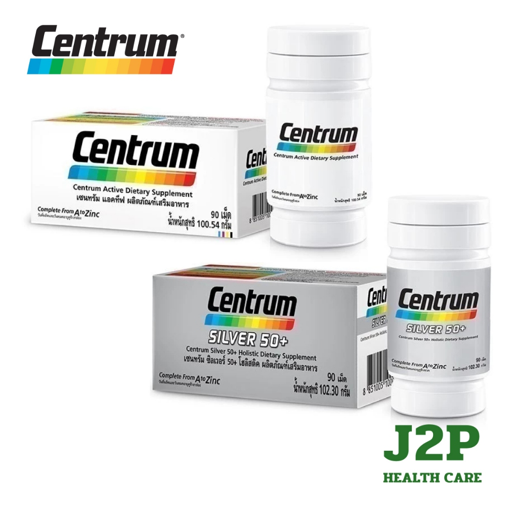 Centrum - เซนทรัม ผลิตภัณฑ์เสริมอาหาร วิตามินรวมบำรุงร่างกาย