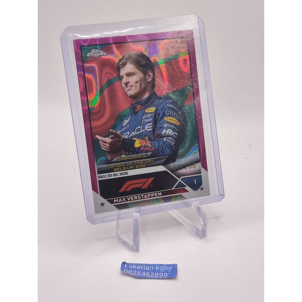 การ์ด f1 topps chrome 2023 max verstappen