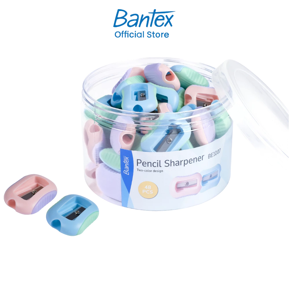 Bantex กบเหลาดินสอ กบเหลาสุ่มสี 1 ชิ้น กบเหลาดินสออันเล็ก ใบมีดคม ขนาดเล็ก น่ารัก Sharpener