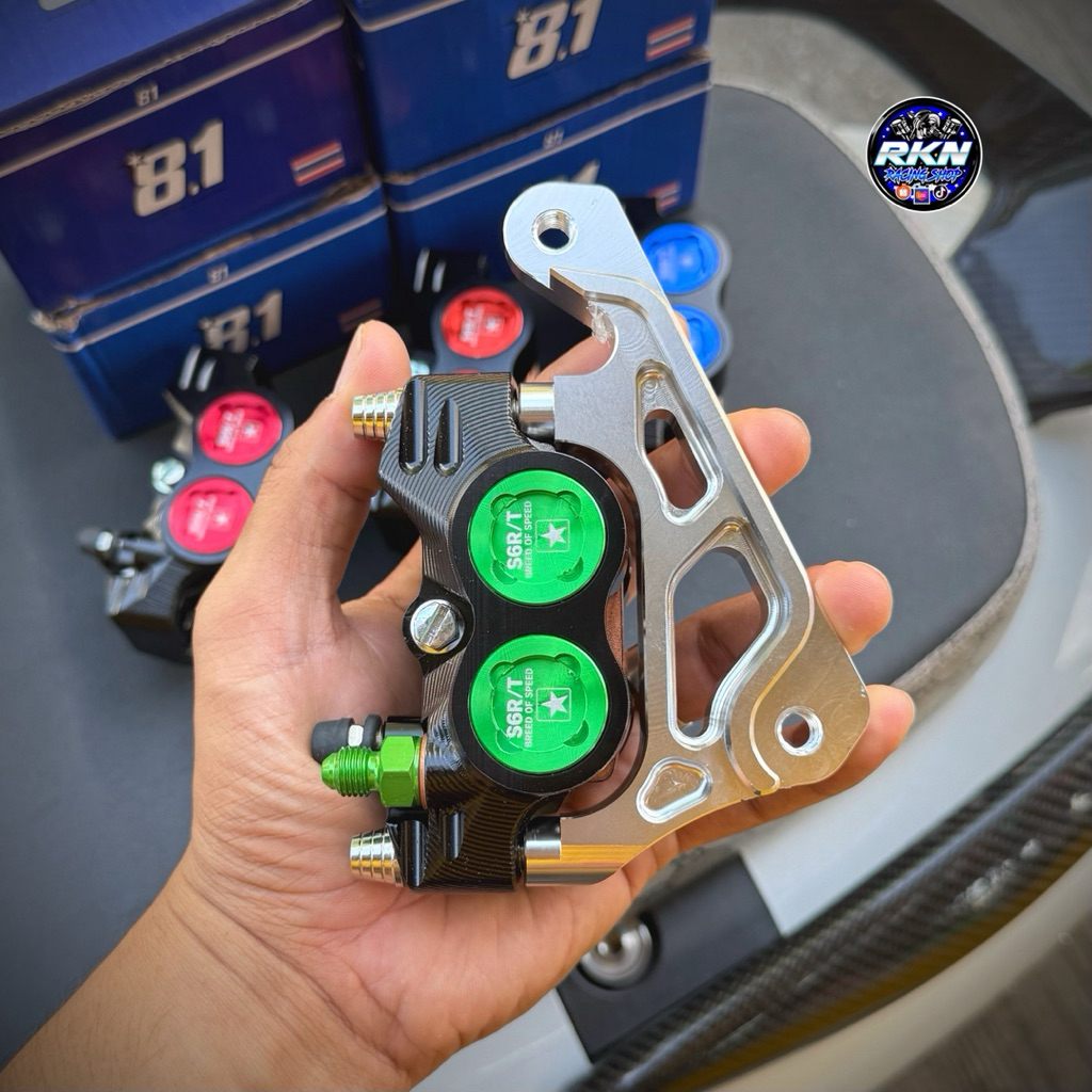 ปั้ม8.1CNC(เนื้อสีดำ)+ผ้าเบรคทองแดง✅งานCNCพร้อมขาจับแถมน็อต W125R/S/บังลม/W110i/LED/W125LED/Sonic/FINO/MIO/GIORNO/LEAD - รูปที่ 3