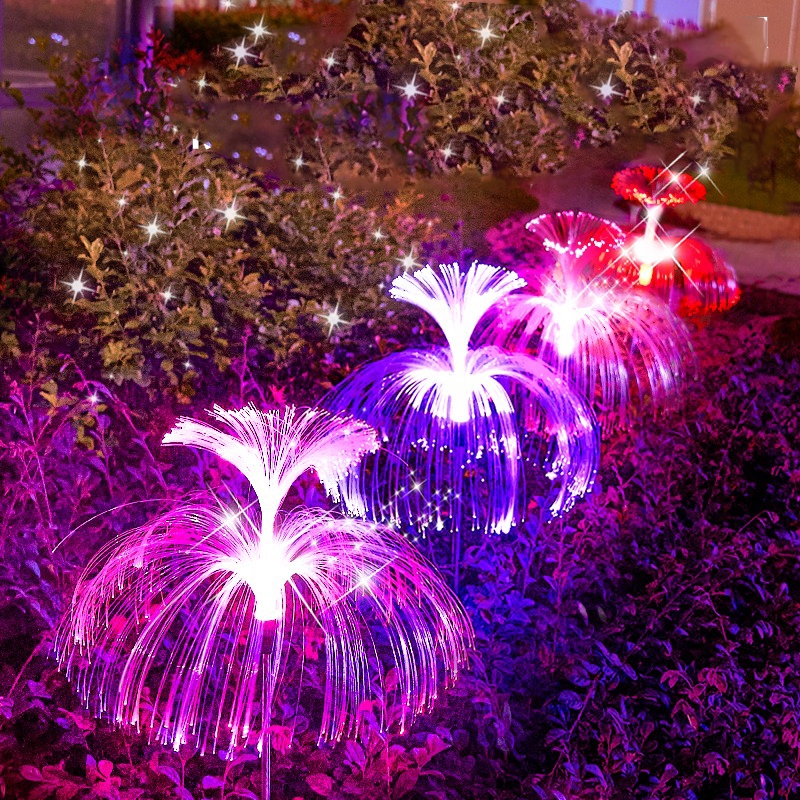 ไฟโซล่าเซลล์แต่งสวน ไฟทรงพลุแสงรวมสี กันน้ำ ไฟกระพริบ ไฟ LED ไฟทาง