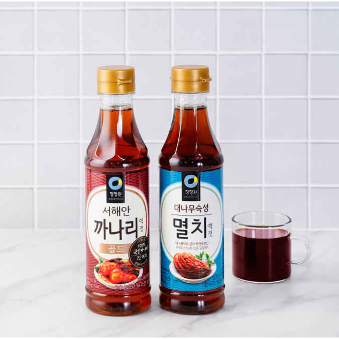 น้ำปลาแท้เกาหลี แบรนด์ชองจองวอน 청정원 멸치액젓 / 까나리액젓 CHUNGJUNGWON FISH SAUCE