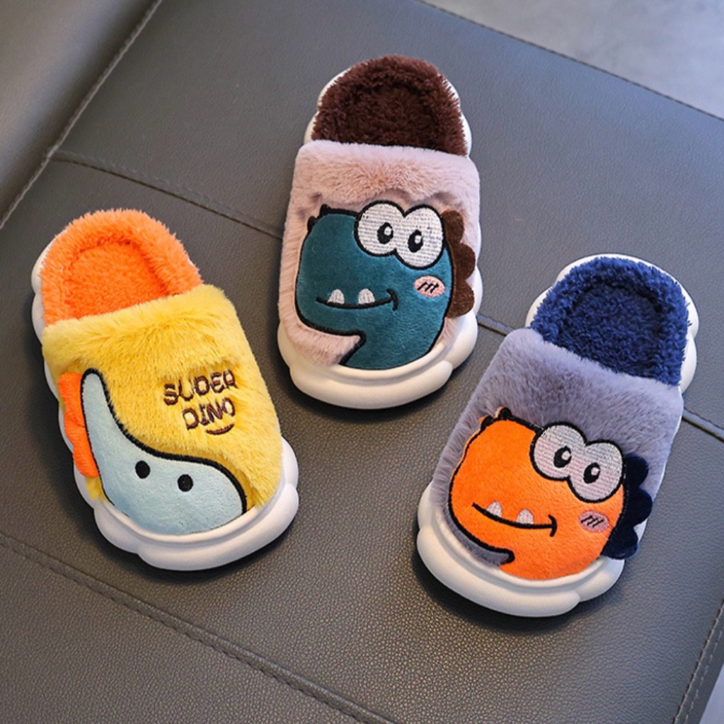 QQ SLIPPERS 〰️ 🦖 Dino Dino 🦖 ร้องเท้าใส่ในบ้าน ✅ มีเก็บเงินปลายทาง ✅ - รูปที่ 3
