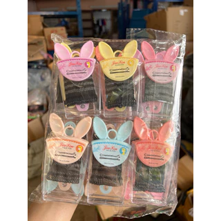 G015 กิ๊บดำ กระปุกคละสี 12 ชิ้น