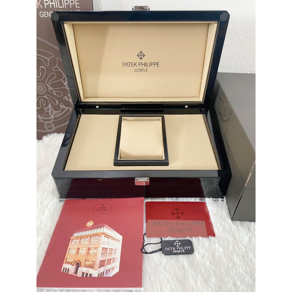 กล่องนาฬิกา Patek Full เกรดพรีเมี่ยม box set พร้อมอุปกรณ์ครบเซท กล่องเลียนแบบคุณภาพสูง