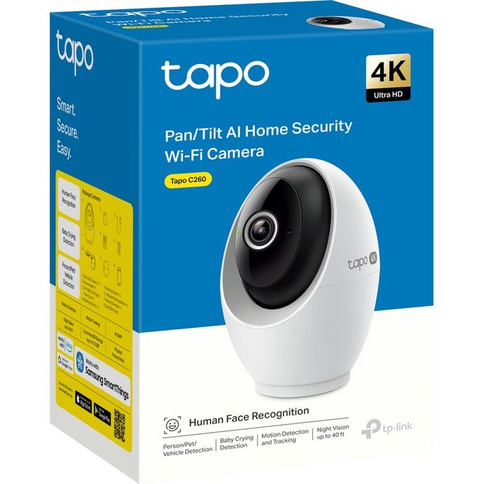 ื์NEW!!  TP-LINK TAPO C260 8MP (IP CAMARA PAN/TILT AI HOME SECURITY)