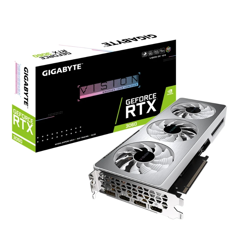 RTX 3060  GIGABYTE VISION OC 12G - 12GB GDDR6