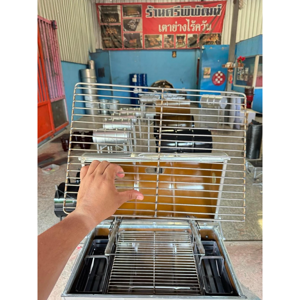 เตาอบ 100 ลิตร ( ตะแกรงย่าง 2 ชั้น ) เตาอบไร้ควัน 100 ลิตร - รูปที่ 2