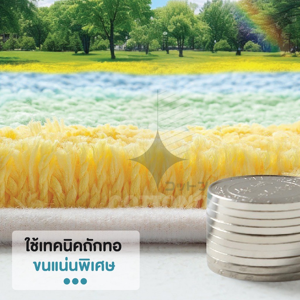 【COTTONO コットンノ】MM404 พรมปูพื้นลายสายรุ้ง3D พรมเช็ดเท้า พรมสายรุ้ง พรมขนนุ่ม พรมน่ารัก พรมพาสเทล พรม 40*60CM - รูปที่ 3
