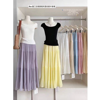 LILY #1 รวมกระโปรงตัวยาว งานFree size ที่น่ารักจนใจเจ็บ งานนำเข้า สวยตรงปกไม่ผิดหวังค่ะ
