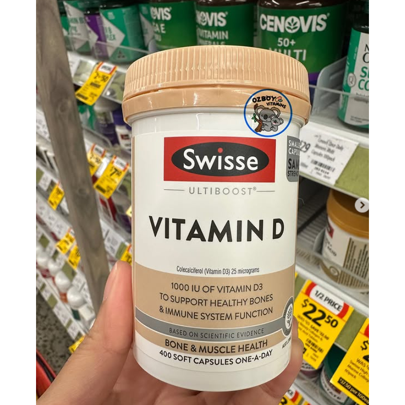 Swiss Vitamin D3 1,000IU 400 เม็ด