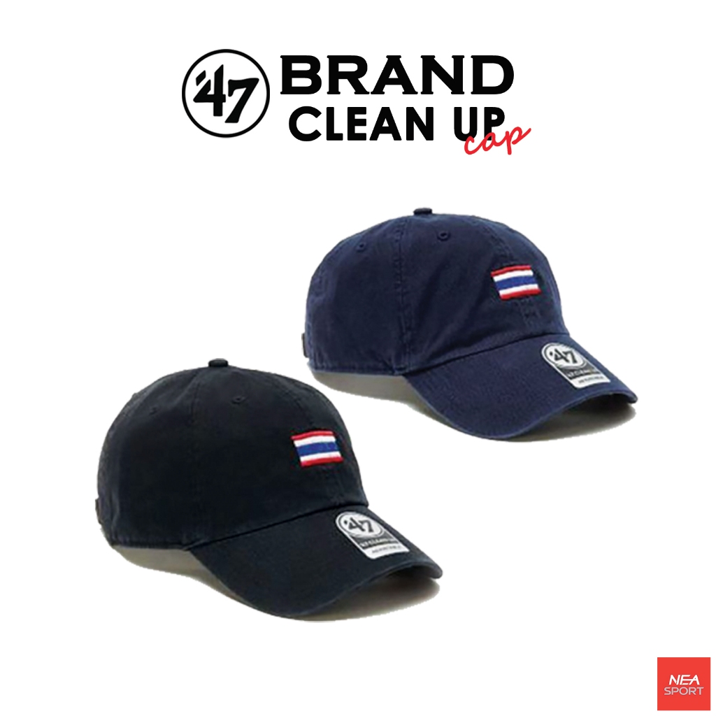 [ไทยนี้รักสงบ] 47 Brand CLEAN UP -CAP  รุ่น THAI FLAG หมวกแก๊ป คุณภาพสูง