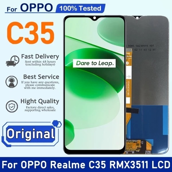 หน้าจอ oppo Realme C35 2022 จอ จอชุด จอ+ทัช จอRealme จอRealmeC35 LCD Display Touch Realme C35