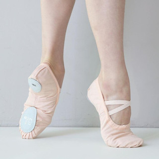 พร้อมส่ง รองเท้าบัลเลต์ผู้ใหญ่ ผ้าใบพื้นนิ่ม มี 5 สี เหมาะกั…