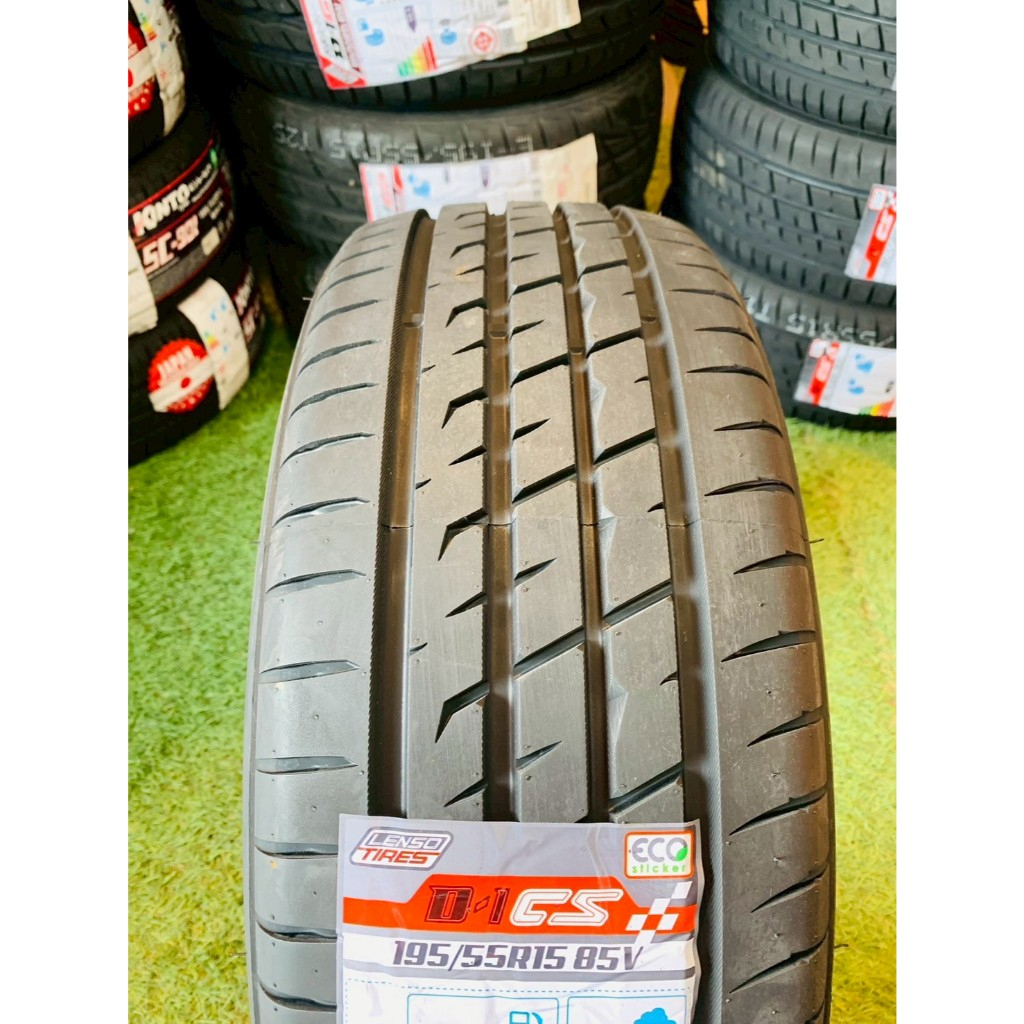 (ส่งฟรี ปี26) 195/55R15 LENSO รุ่น D-1CS ยางไทย มีประกัน