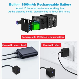 กล้องจิ๋ว Vstarcam รุ่น CB71 กล้องวงจรปิด ตัวเล็กพกพาได้ ใช้ WIFI 2.4G มีแบตเตอรี่ในตัว ความคมชัด 3 ล้านพิกเซล