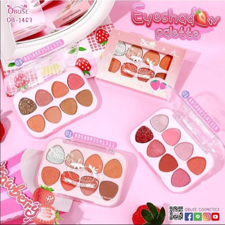 Obuse OB-1467 Eyeshadow Palette พาเลท อายแชโดว์