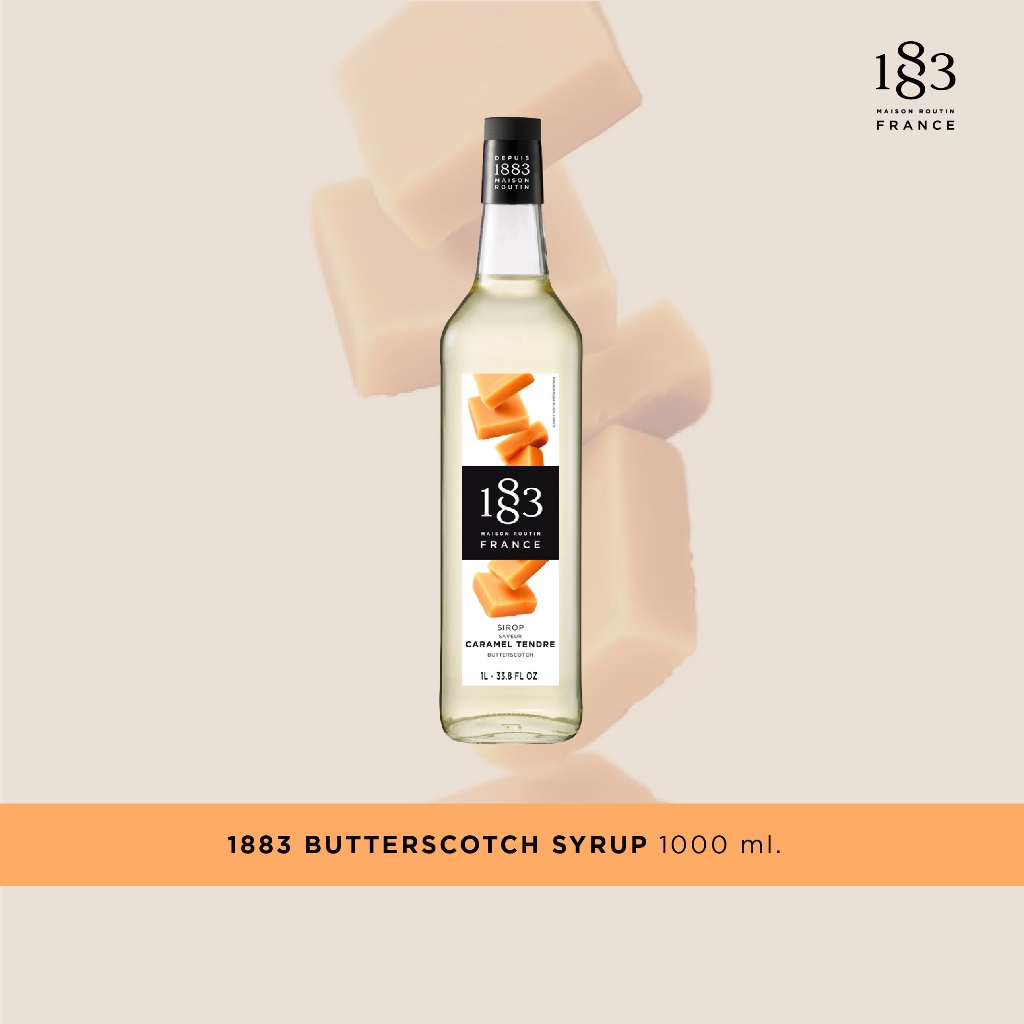 1883 Syrup น้ำเชื่อมกลิ่นบัตเตอร์สก็อต 1000 มล. (1883 BUTTERSCOTCH SYRUP 1000 ml.)