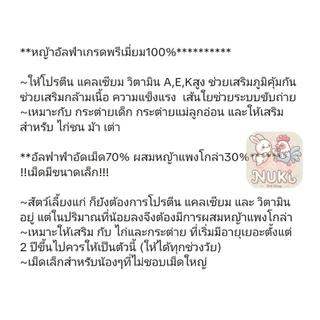 ส่งของทุกวัน!! หญ้าอัลฟาฟ่าอัดเม็ด 100% อาหาร กระต่าย หนู แกสบี้ เต่า