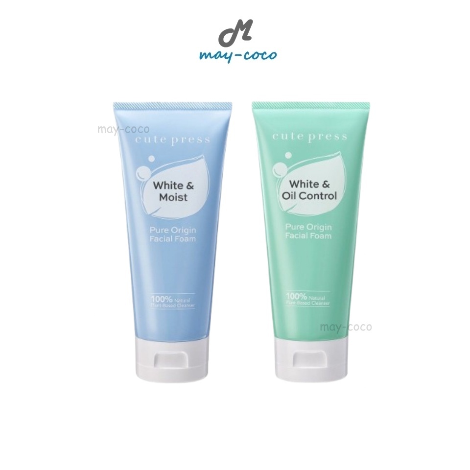 ถูก/แท้/มีไลฟ์ โฟมล้างหน้า Cute Press Pure Origin Facial Foam โฟม วิปโฟม เจลล้างหน้า ทำความสะอาดหน้า ชุ่มชื้น คุมมัน