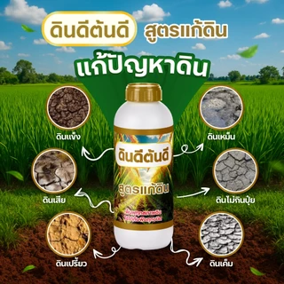 TV Direct - [ 2 แถม 2 ] ดินดีต้นดี สูตรแก้ดิน 2 ขวด แถมฟรี ดินดีต้นดี สูตรแก้ดิน 2 ขวด ขนาด 1 ลิตร