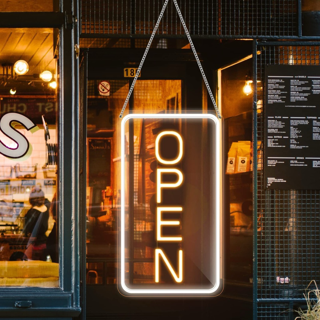 OPEN Sign ป้ายไฟ LED สำหรับร้านค้า 42x22 cm - ประหยัดพลังงาน
