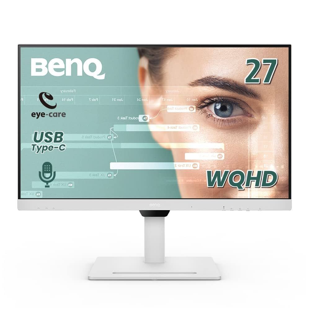 BenQ GW2790QT Productivity Monitor 27" 1440p | IPS| Eye-Care | 99% sRGB Noise-Cancelling Mic & Speak