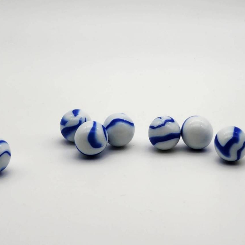 ลูกแก้ว สังคโลกน้ำเงิน 16มิล บรรจุ 80ลูก และ 40ลูก หายาก - รูปที่ 5