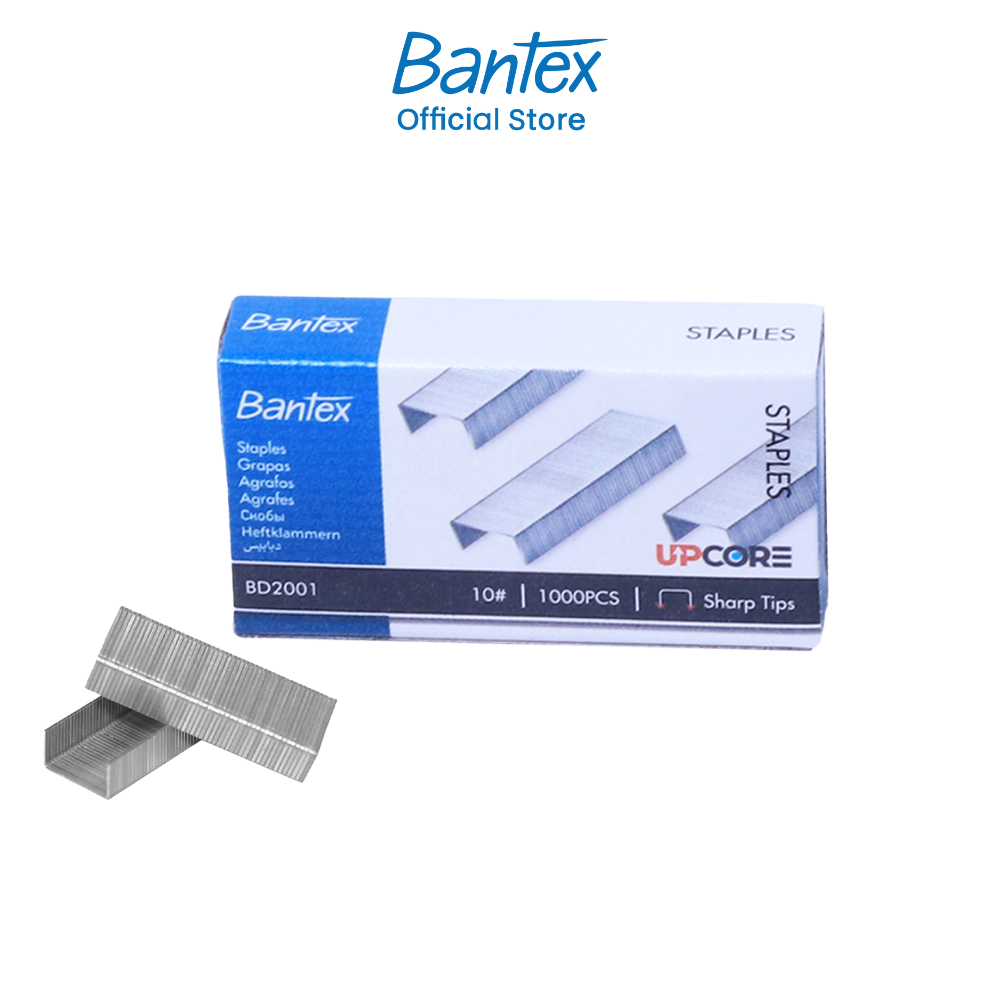 Bantex ลวดเย็บกระดาษ ขนาด 26/6,10mm ลูกแม็ก ลวดแม็ก ลวดเย็บเอกสาร Staples Silver