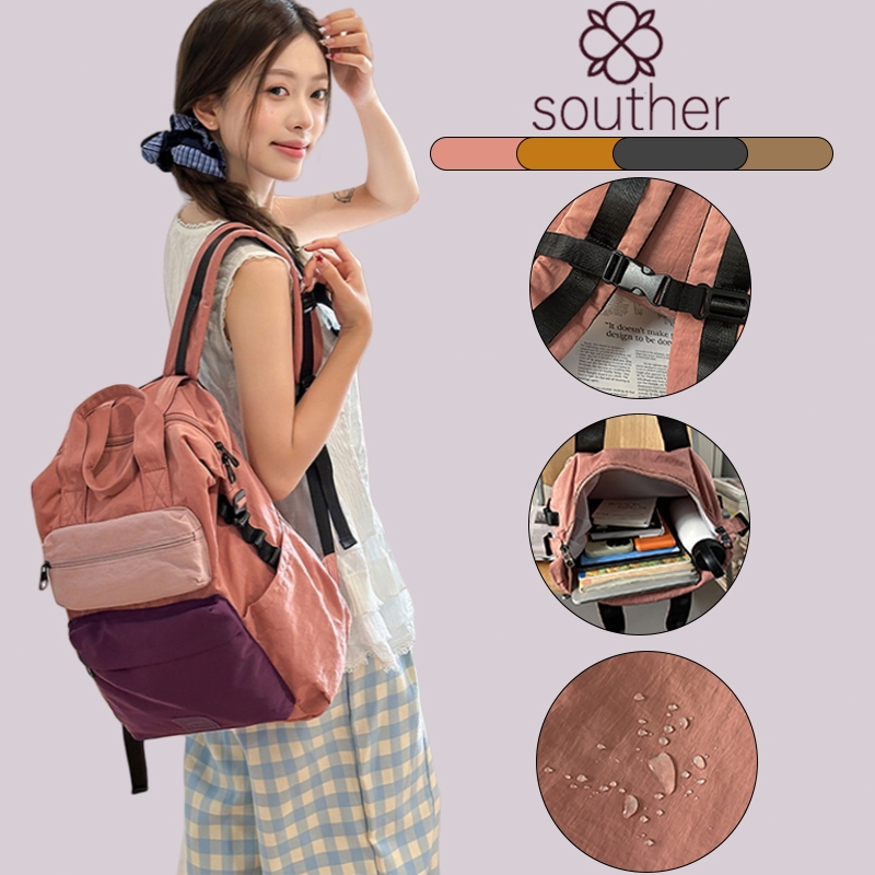 korean woman large capacity outdoor hiking travel backpack Student leisure bagpack waterproof