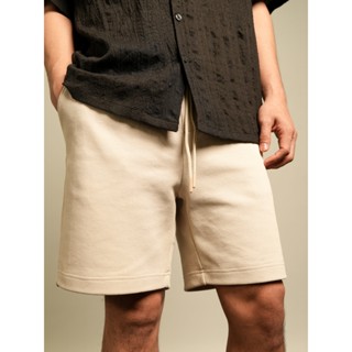 MUU SHORTS GRAY กางเกงขาสั้นทรงกระบอกสไตล์ Casual เอวยางยืด