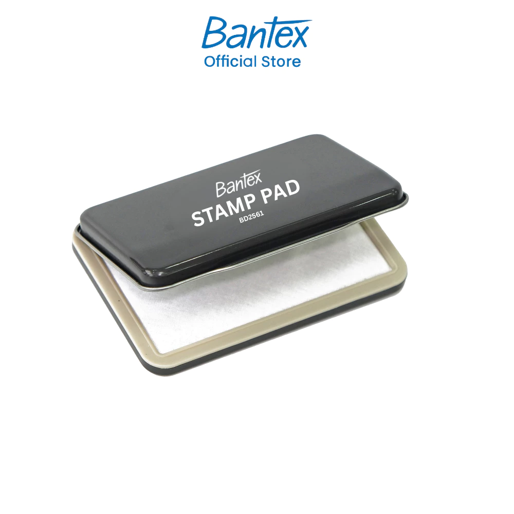 Bantex แท่นประทับตรา ตรายาง แผ่นประทับ มี3ขนาด S / M / L หมึกเติม สีแดงและสีน้ำเงิน Stamp Pad
