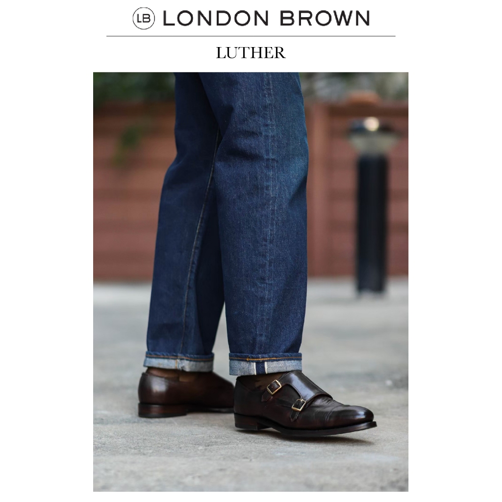 [ PRE-ORDER ] LONDON BROWN - LUTHER รองเท้าหนังทรง DOUBLE MONKSTRAP