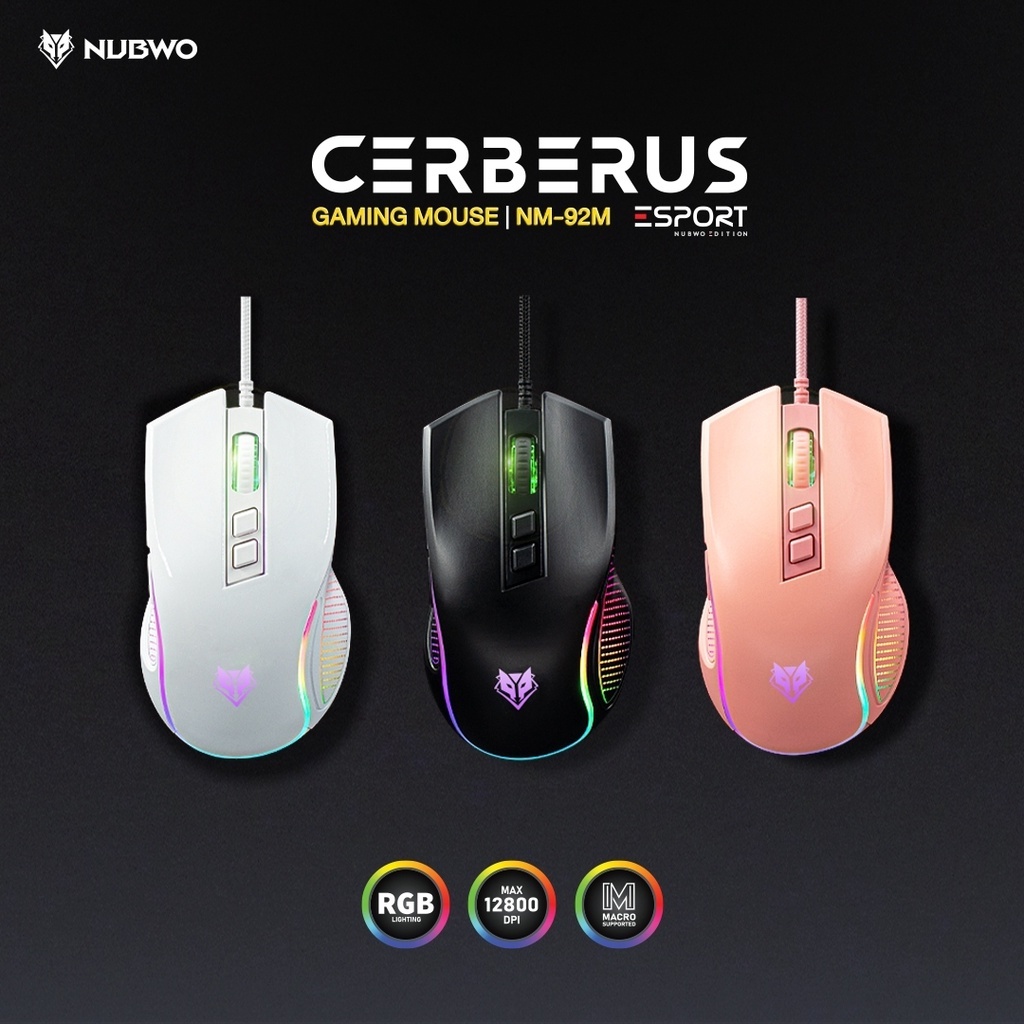 NUBWO MOUSE Gaming รุ่น CERBEROUS NM-92M