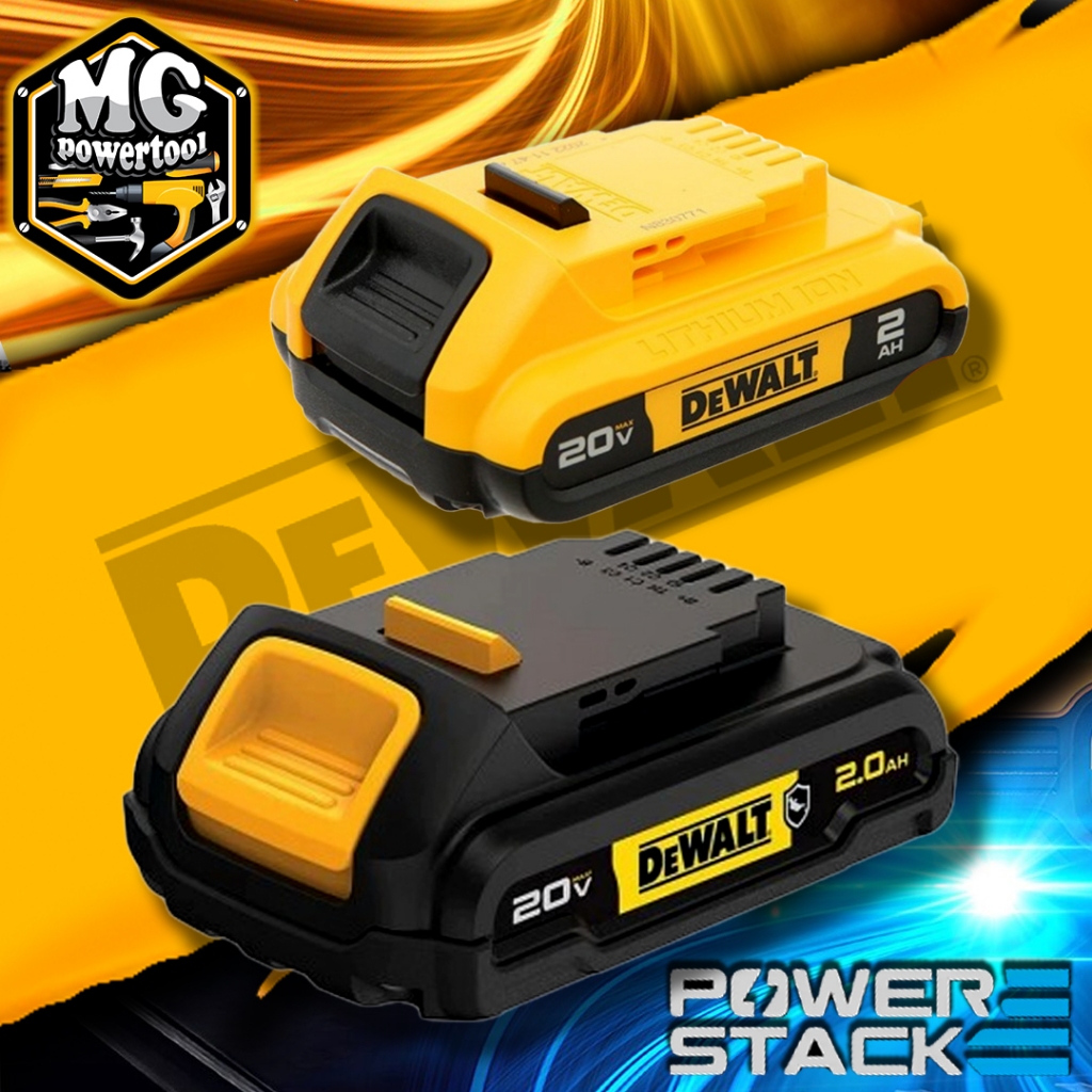DEWALT แบตเตอรี่ Lithium-ion 18V 2.0Ah รุ่น DCB183 DCB183G รุ่นกันน้ำมัน รับประกันศูนย์ 1 ปี